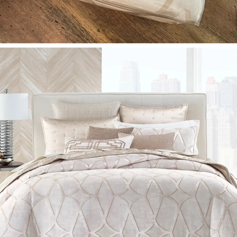 Hudson Park Collection Cream Comforter Cover made for Bloomingdale’s